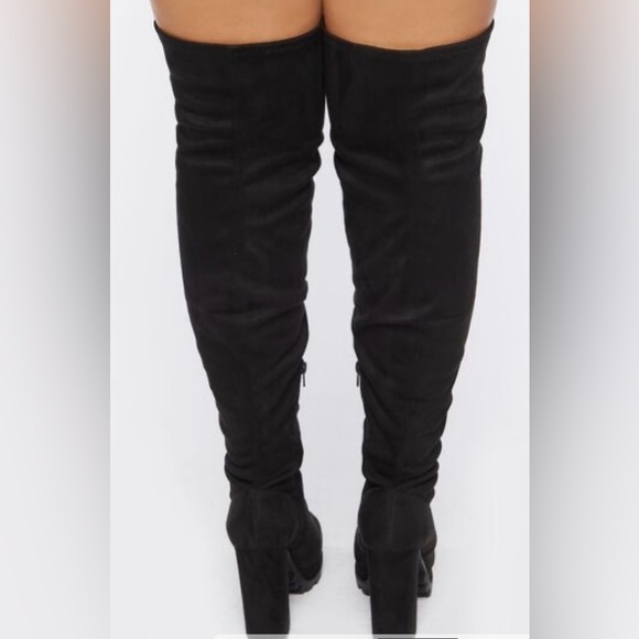 NWB Wild Diva Faux Suede Over-The-Knee Boots (Wide) 8 - Picture 2 of 7